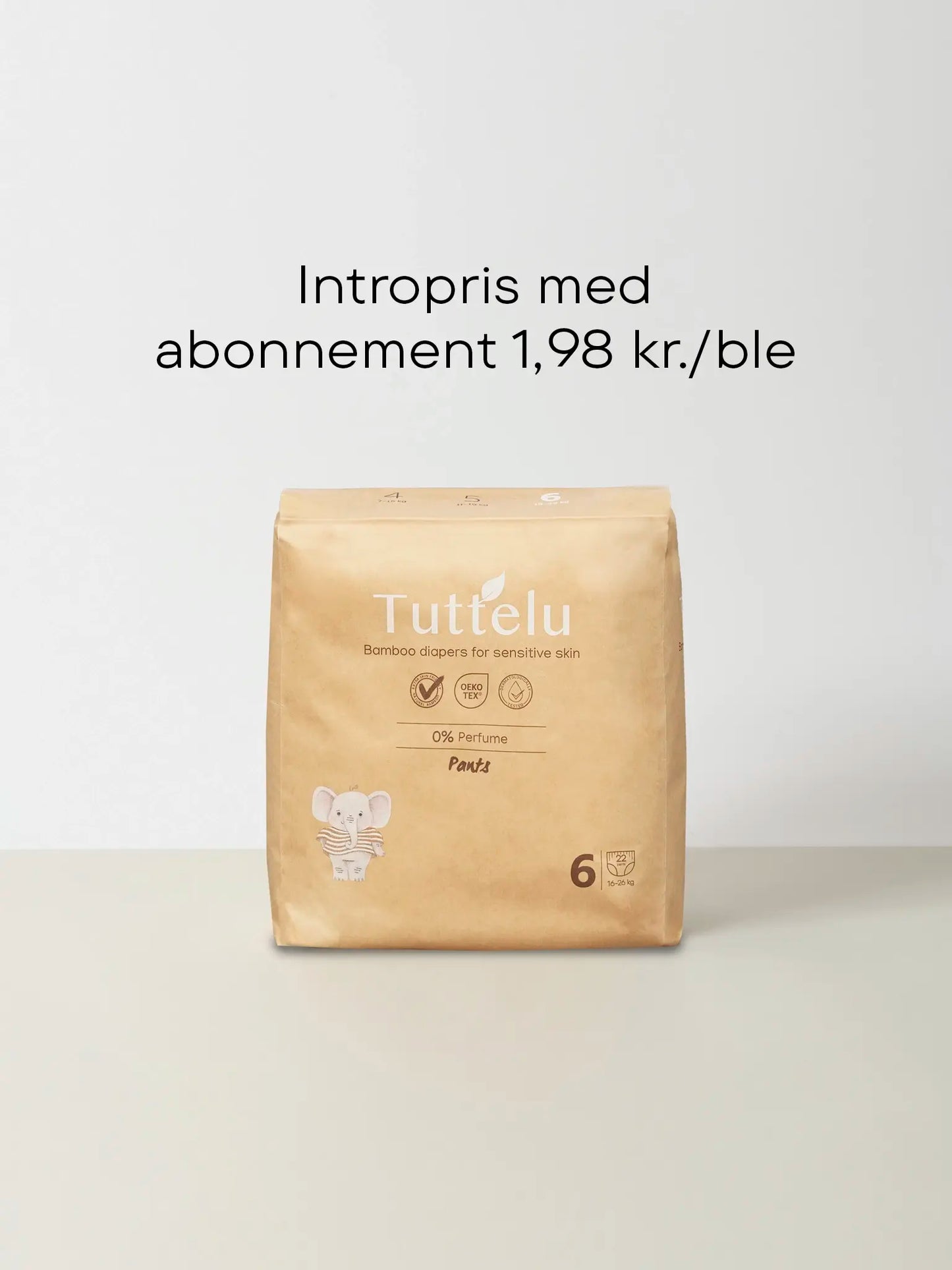 Str. 6 Bambus buksebleer 16-26kg / 22 Stk