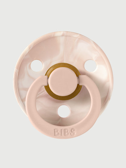 BIBS Color Tie Dye, rozmiar 1, róż/kość słoniowa