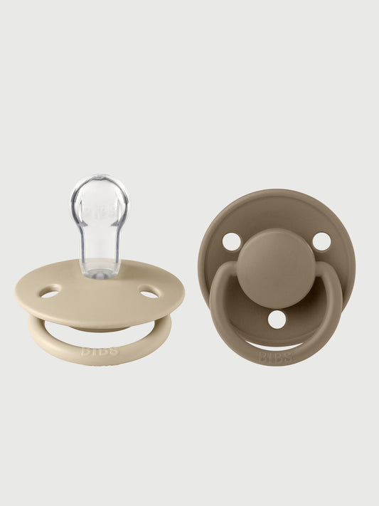 BIBS De Lux 2 Stk. Onesize Vanilla/Dark Oak