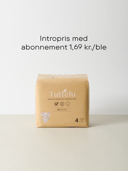Str. 4 Bambus 7-11kg / 24 Stk (midlertidigt udsolgt)
